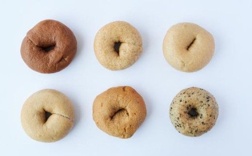 牛久市産小麦のベーグル6種・12個セット[BD004us]