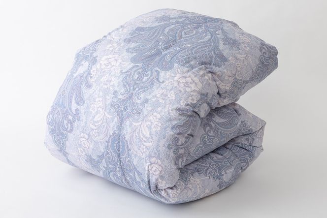 羽毛布団 シングル マザーグース ダウン 95％1.2kg ポーランド産 80番手サテン (エリーヌブルー) 本掛け / 川村羽毛 / 山梨県 韮崎市 [20743605] 羽毛 布団 羽毛ふとん 本掛け布団