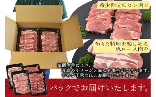 ＜宮崎県産豚肉 『とんかつ用』セット（ロース・ヒレ）合計2.0kg＞翌月末迄に順次出荷【b0384_ty】