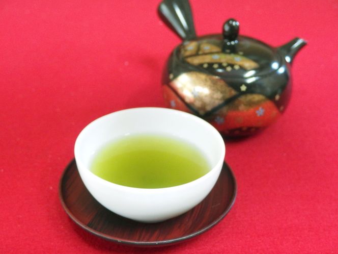 深蒸し茶 100g × 2缶 岡部宿 紙缶 静岡県産 日本茶 緑茶 お茶 静岡県 藤枝市 [ PT0052-000011 ]