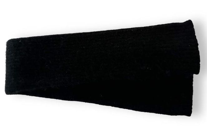 G628 100％ピュアカシミヤ・ハンドウオーマー ブラック