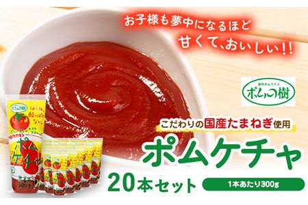 ポムケチャ20本セット[90日以内に出荷予定(土日祝除く)]和歌山県 紀の川市 株式会社ポムフード---iwsk_pomkcy_90d_22_23000_20p---