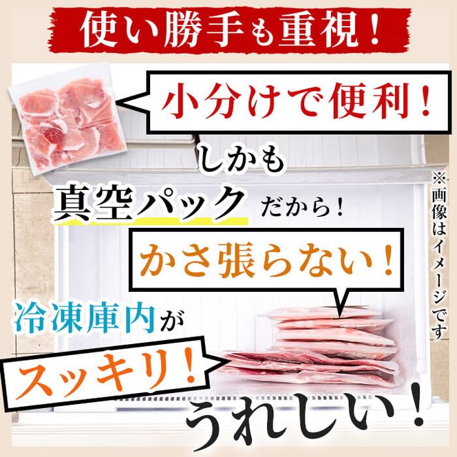 【訳あり・生産者応援企画】九州産 豚切り落とし肉＜計2.4kg(300ｇ×8P)＞ a0-288