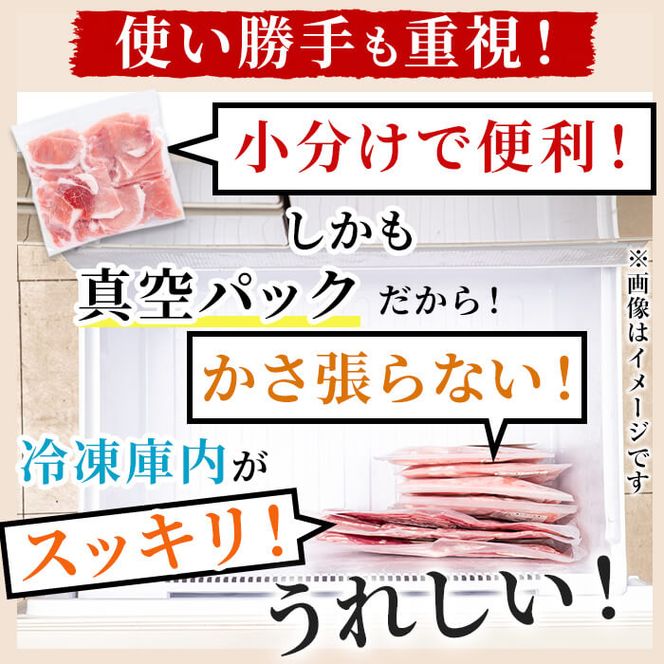 【数量限定】小分け・真空パック!九州産豚肉4種セット＜計4.5kg(計14P)＞ a6-050