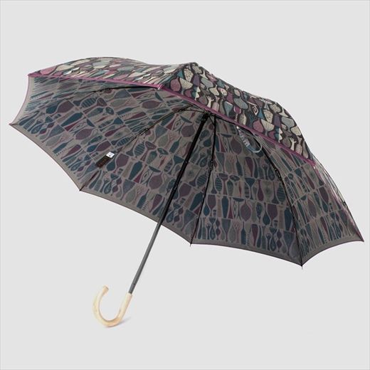 槙田商店 折りたたみ傘スティグリンドベリ【POTTERY】パープル(ポテリー) 晴雨兼用 FAA5050