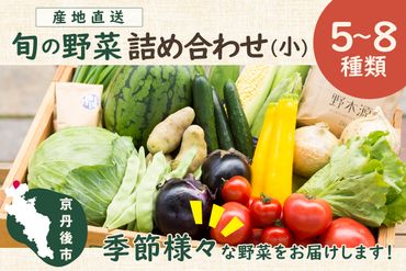 京丹後産・旬の野菜 5〜8種詰め合わせ(小)