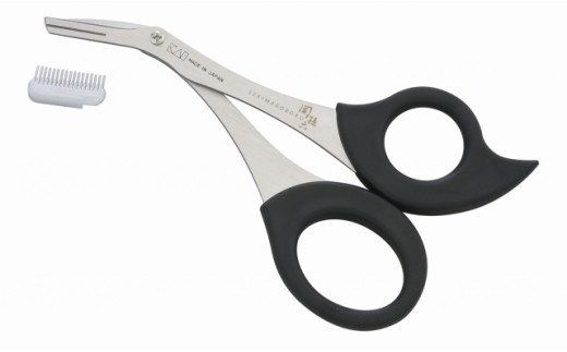 H9-128 ◇貝印 関孫六 クシ付きマユハサミ