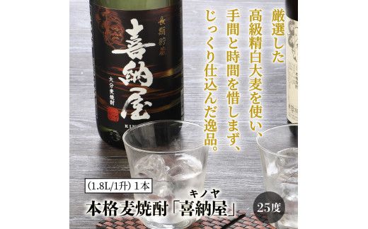 本格麦焼酎「とっぱい＆喜納屋（キノヤ）」の飲み比べ_29137A