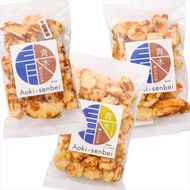 青木煎餅 醤油味食べ比べセット｜揚げおかき5種10個 下総醤油 再仕込醤油 醤油（みやこがね） しょうゆ 一口揚げ 専門店の揚げおかき [0620]