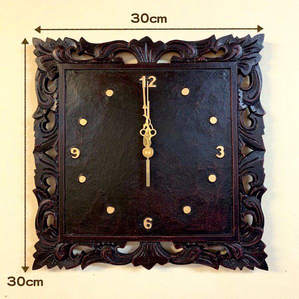 フォリウム彫刻壁掛け時計　BV-19