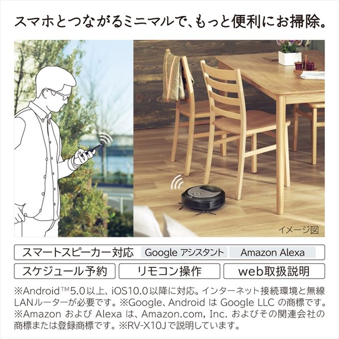 ミニマル HITACHI 日立ロボット掃除機 RV-X10J 【公式通販】