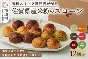 【米粉スイーツ専門店】米粉のスコーンセット 12個セット（6種 x 2個） (H053277)