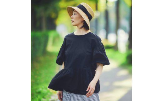 AN010-1 春日部市伝統工芸品 田中帽子店　女性用麦わら帽子　アニカ　　　　　　　頭囲57cm(UK-H111-NA)