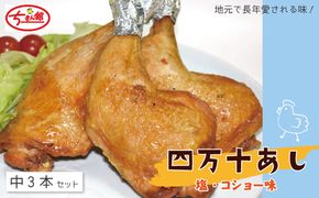 24-936．【ちきん館】四万十あし（塩・コショー味）中 3本セット