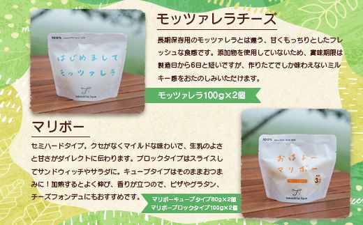 竹下牧場 takeshita farm【定期便６ヶ月】まるごとチーズセット 計560g【2400301】