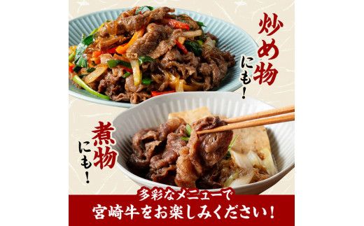 宮崎 牛切り落とし 500g【 肉 牛肉 国産 宮崎県産 黒毛和牛 和牛 切り落とし 】[D11418]