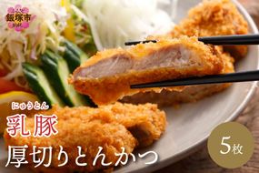【A5-406】乳豚 厚切りとんかつ5枚