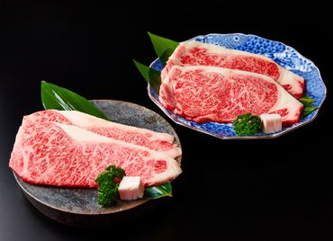 極上 特選 近江牛サーロイン＆リブロースステーキ食べ比べセット 4枚　計800g【 FO03SM1】