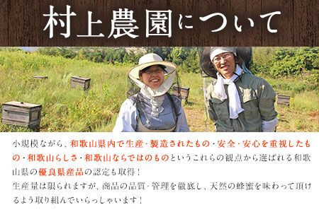 ほんまもん蜜柑（みかん）蜂蜜 600g×1本 村上養蜂《30日以内に出荷予定(土日祝除く)》和歌山県 紀の川市---wsk_muraymh1_30d_23_13000_600g---