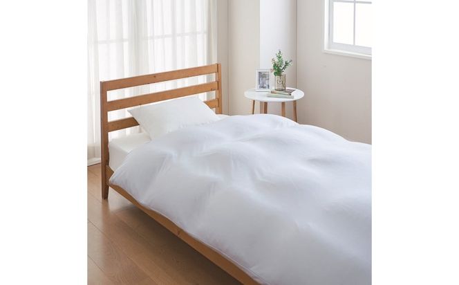 GS013とろける羽毛ふとん［セミダブル］合掛けふとん 専用カバー付き/プラチナ