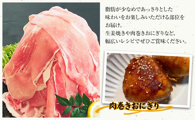 宮崎県産豚スライスセット　合計4kg_M180-009