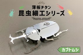 薄板チタン昆虫細工シリーズ（カブトムシ）　【0067-011】