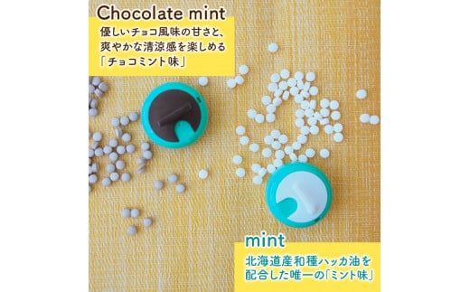 カーリングストーンケース付きメンタブセット ( お菓子 デザート メンソール ミント チョコ チョコミント ハッカ タブレット ロコソラーレ カーリング カーリングストーン 映え )【007-0021】