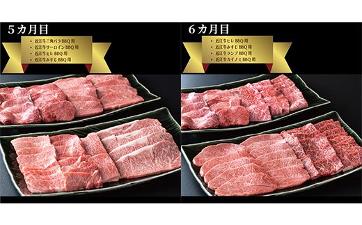 【A-234】大吉商店 近江牛 まるごと1頭　頒布会 ６カ月 お届け［高島屋選定品］