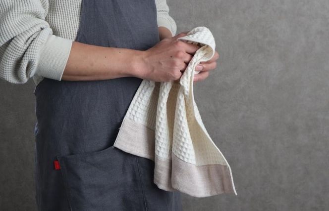 G1993 【オーガニック100％】泉州南部織 cherirワッフルフェイスタオル3枚セット