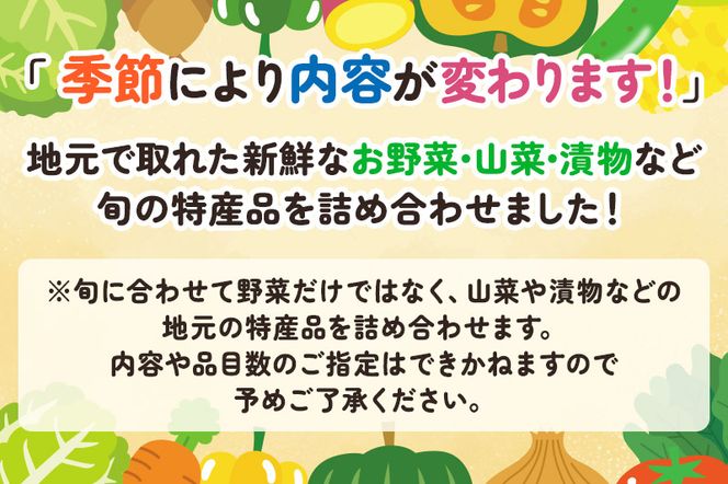 《2026年11月下旬配送》母さんのおすすめセット～季節の野菜詰め合わせ～ [旬の味覚 山の幸 詰め合わせ 東北 秋田 産地直送 グルメ お取り寄せ]|02_sns-020201