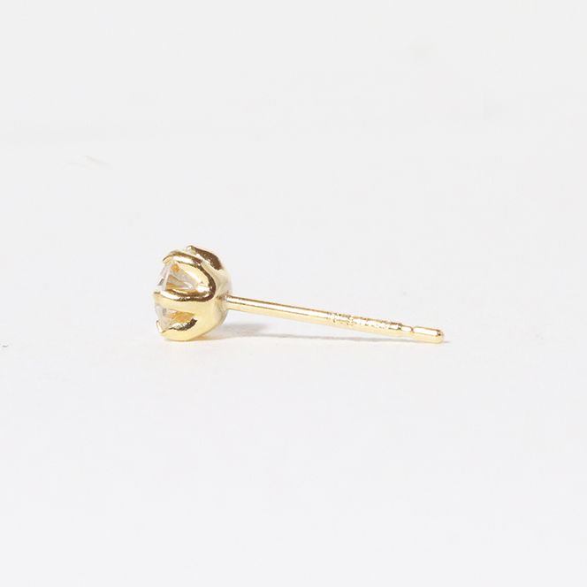 K18 一粒天然ダイヤモンド スタッドピアス 0.40ct 5pe040 BQ-4 K18 一粒天然ダイヤモンド スタッドピアス 0.40ct 5pe040 BQ-4