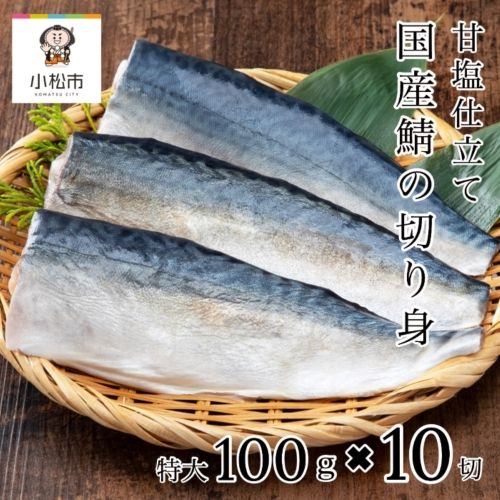 国産鯖の切り身(甘塩) 10切 010192