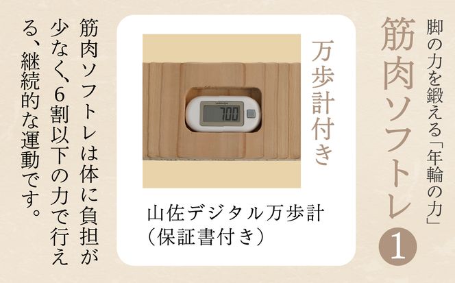 脚の力を鍛える「年輪の力」　筋肉ソフトレ1  aa071n00