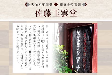 3種のゆべしとようかん詰め合わせ 佐藤玉雲堂 岡山県矢掛町 柚子 ようかん 和菓子 スイーツ デザート《30日以内に出荷予定(土日祝除く)》---osy_sato3syu_30d_24_18000_5i---