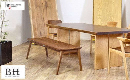 D208-01 B.H.ベンチ【ウォルナット材】JBH-DBW2011-120 PNW