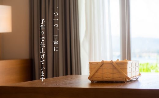 J4-06 大分の竹を使った竹かご・角物（蓋なし）