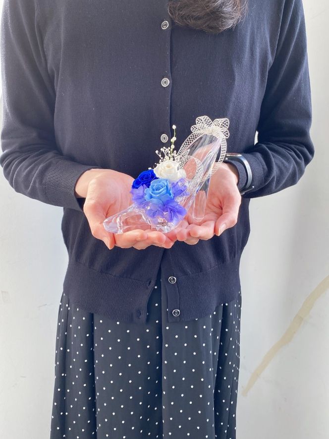 AJ009-1 プリザーブドフラワーアレンジ 【ビジュー】春日部市 シュガーパイン