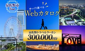 099V036 大阪府 泉佐野市 旅行クーポン 300,000円分 温泉 体験  観光 旅行 ホテル 旅館 老舗 高級 トラベル チケット 家族 カップル 宿泊 予約 おすすめ 父の日 母の日 旅行券 宿泊券
