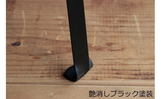 カウンターチェア(SEAT300)木材：ホワイトオーク材×フレーム：2液ウレタン塗装　艶消し黒 アンティーク風インダストリアルアイアン 	Z064