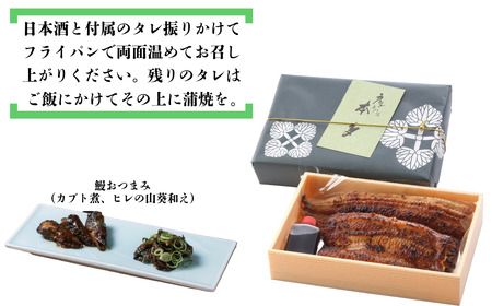 【定期便・冷蔵配達】明治37年創業「本多」国産鰻蒲焼2尾（150g以上×2）・うなぎおつまみ付(B-9.2)