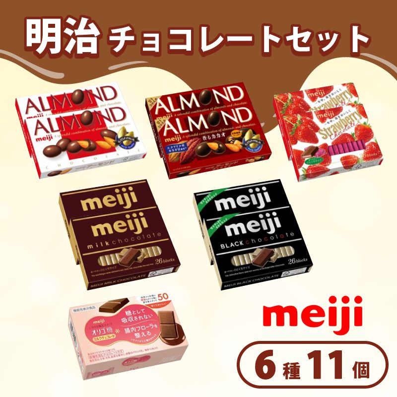 [ 明治 なるほどファクトリー 東海 ] チョコレート セット Bセット 6種類 11個入 静岡県 藤枝市 人気お菓子 ふるさと納税お菓子 ふるさとお菓子[PT0123-000075]