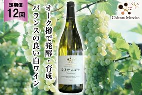 白ワイン 定期便 安曇野シャルドネ 750ml 12回 計 12本 [シャトー・メルシャン 勝沼ワイナリー 長野県 池田町 48110307] 白 ワイン ギフト