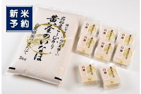 【新米受付・令和7年産米】NB4044 自然豊かな風土が育んだ新潟県岩船産コシヒカリ5kgと杵つき黄金もちセット