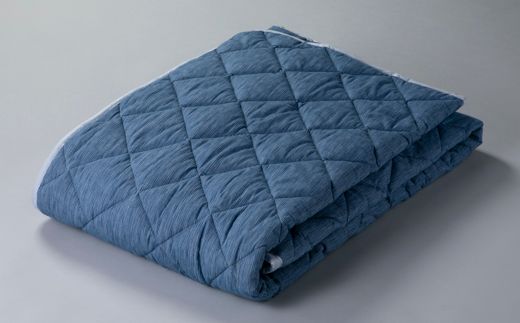 【K-844】近江産業　高島ちぢみの敷パットセミダブルタイプ【高島屋選定品】
