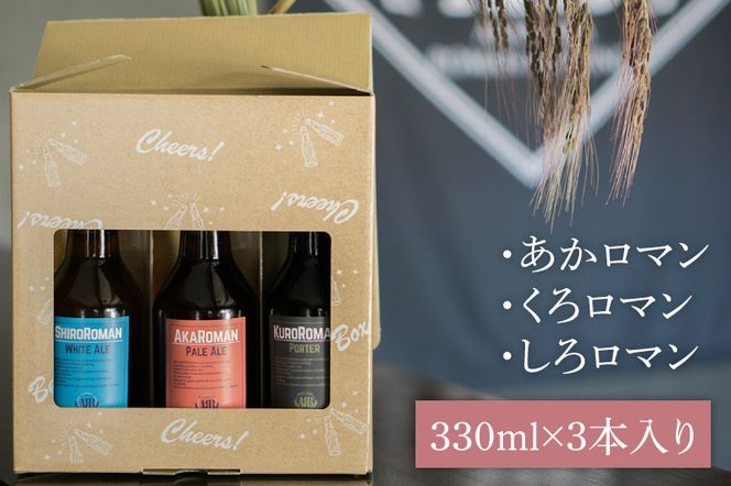 CO002-1 クラフトビール（赤沼ロマン）330ml×3本入