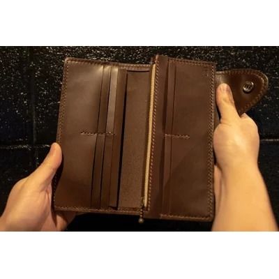 コンチョ付ロングウォレット(長財布)【CAFE＆LEATHER Dii】_HA0173 
