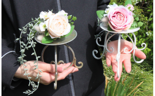 アーティフィシャル フラワー キャンドル スタンド・オルフェ (小) 1個《築上町》【(有)浜田商会／花つづり】 [ABBM001]