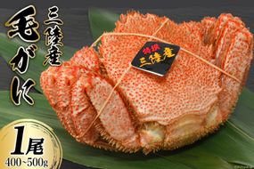 三陸産 毛蟹 総重量400～500g （正味重量 300～400g）1尾 濃厚かに味噌 [かわむら家 宮城県 気仙沼市 20564379] 国産 かに カニ 蟹 毛ガニ 毛がに 毛蟹 三陸 三陸毛ガニ 三陸毛がに 三陸毛蟹 ボイル 冷凍 かにみそ カニ味噌 海鮮 海産物 魚介類 甲殻類 