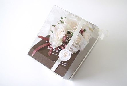 A-277 フラワーアレンジメントブーケ パンナコッタ