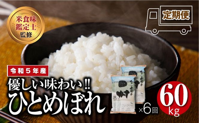 令和5年産 】＼定期便6回／ 田村市産 ひとめぼれ 1俵 60kg 10kg ずつ 6